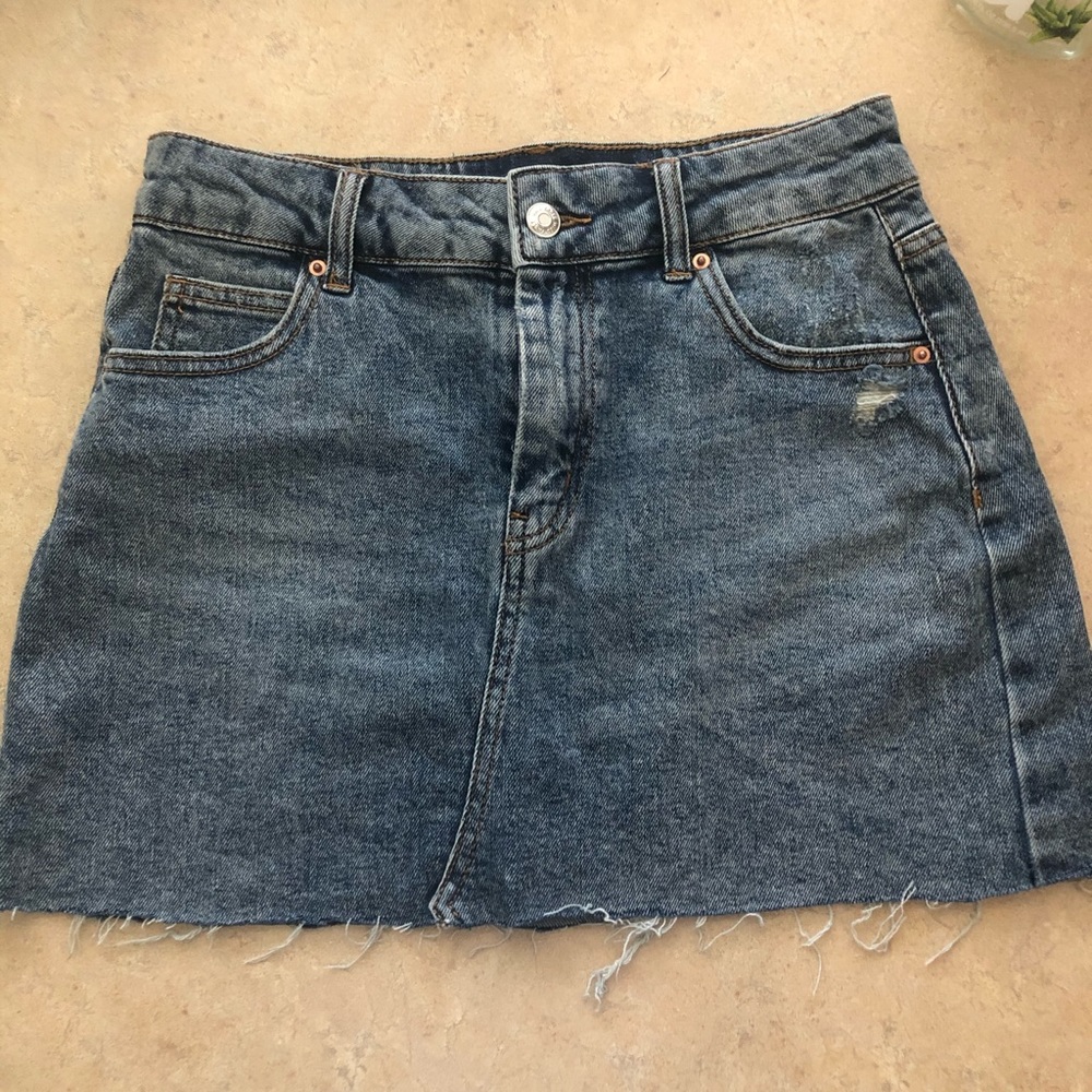 Blue Denim Jean Skirt
